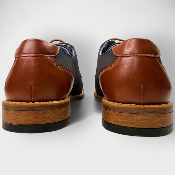 Perry Ellis Winston Ultra Foam Men’s Gray Dress Shoe Sz 7.5 New No Box Comfort - Picture 5 of 10